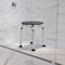 Flash Furniture 9-1/2" L, Polyurethane, Aluminum, Gray Bath & Shower Stool DC-HY3400L-GRY-GG - alternate 1